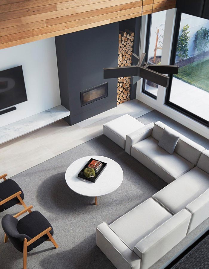 cach bo tri sofa phong khach dep